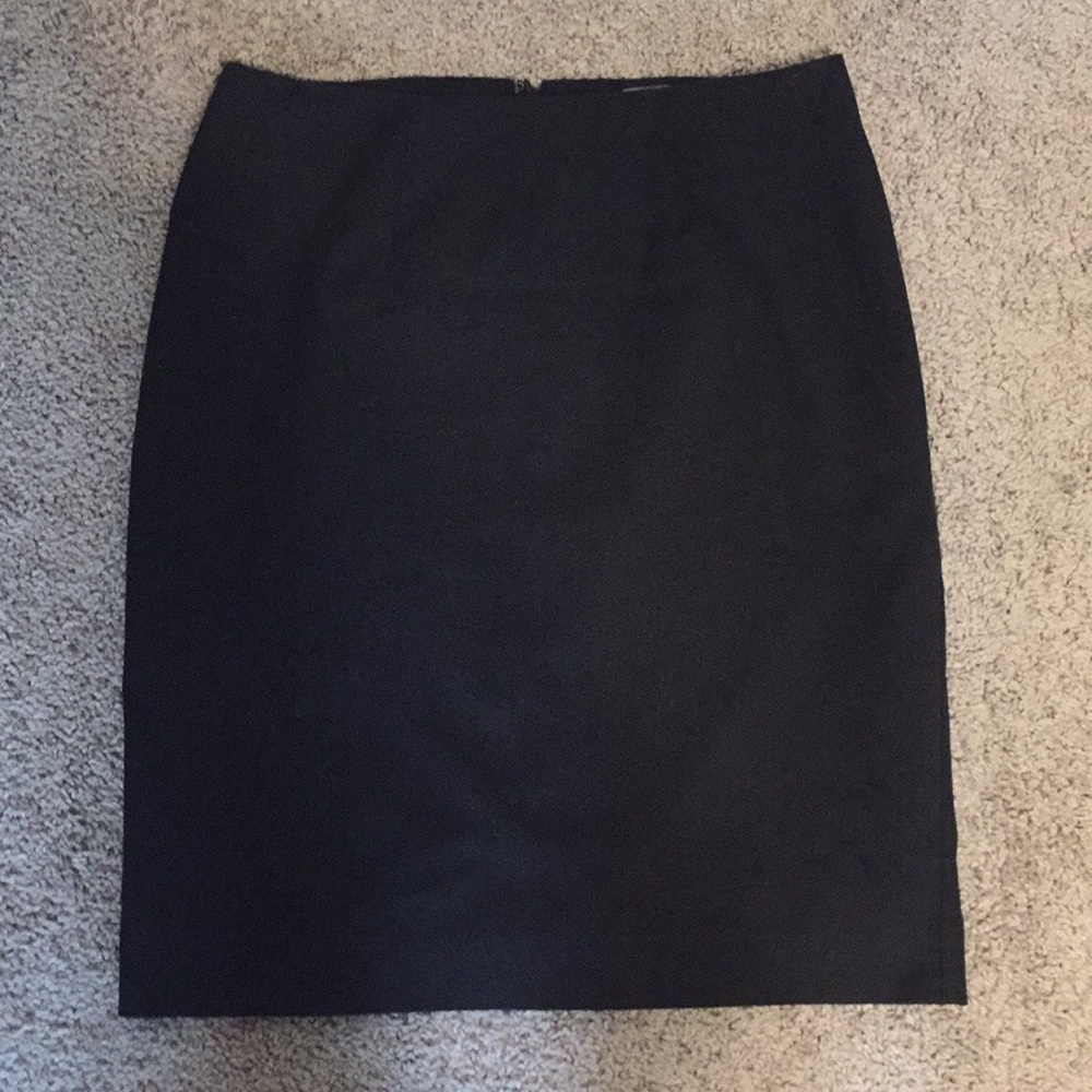 Straight Black Skirt